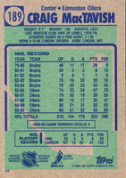 1990 Topps Craig MacTavish #189