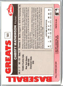 1991 Swell Baseball Greats Christy Mathewson