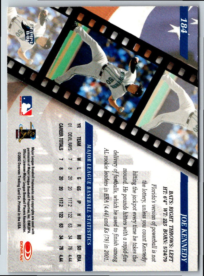 2002 Donruss Studio Joe Kennedy