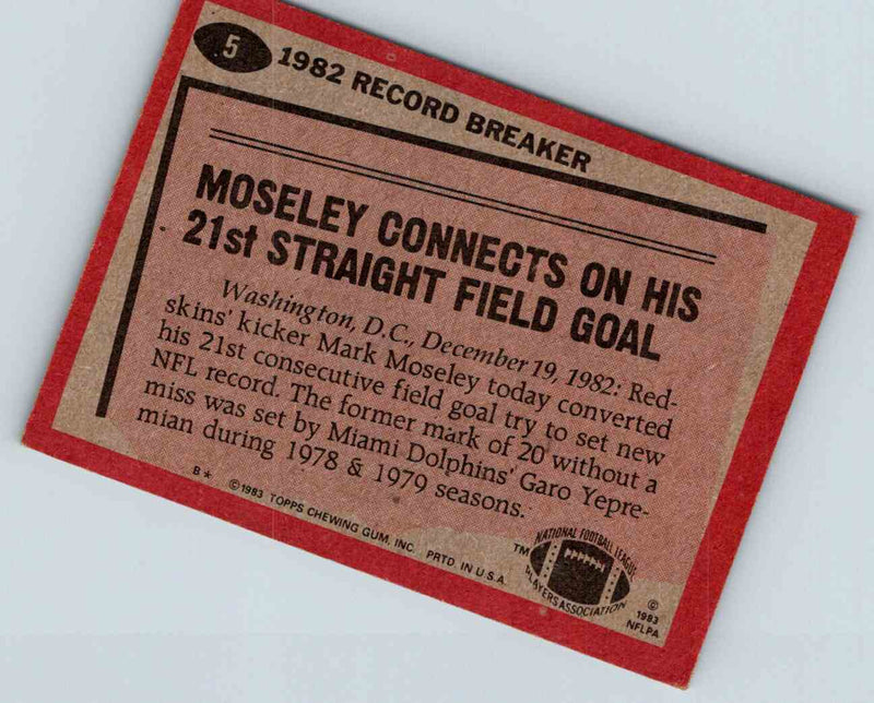 1983 Topps Mark Moseley