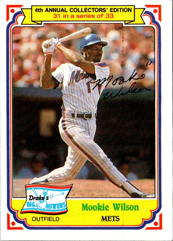 1984 Topps Drake's Big Hitters Mookie Wilson #31