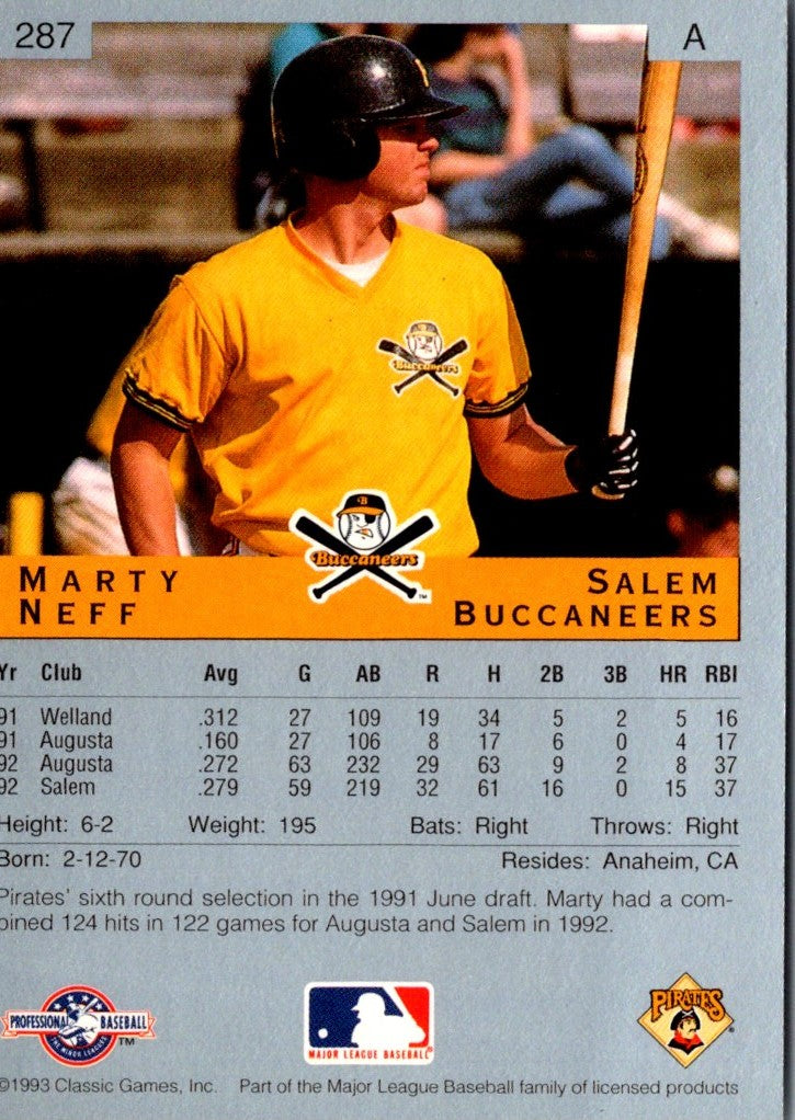 1993 Classic Best Marty Neff