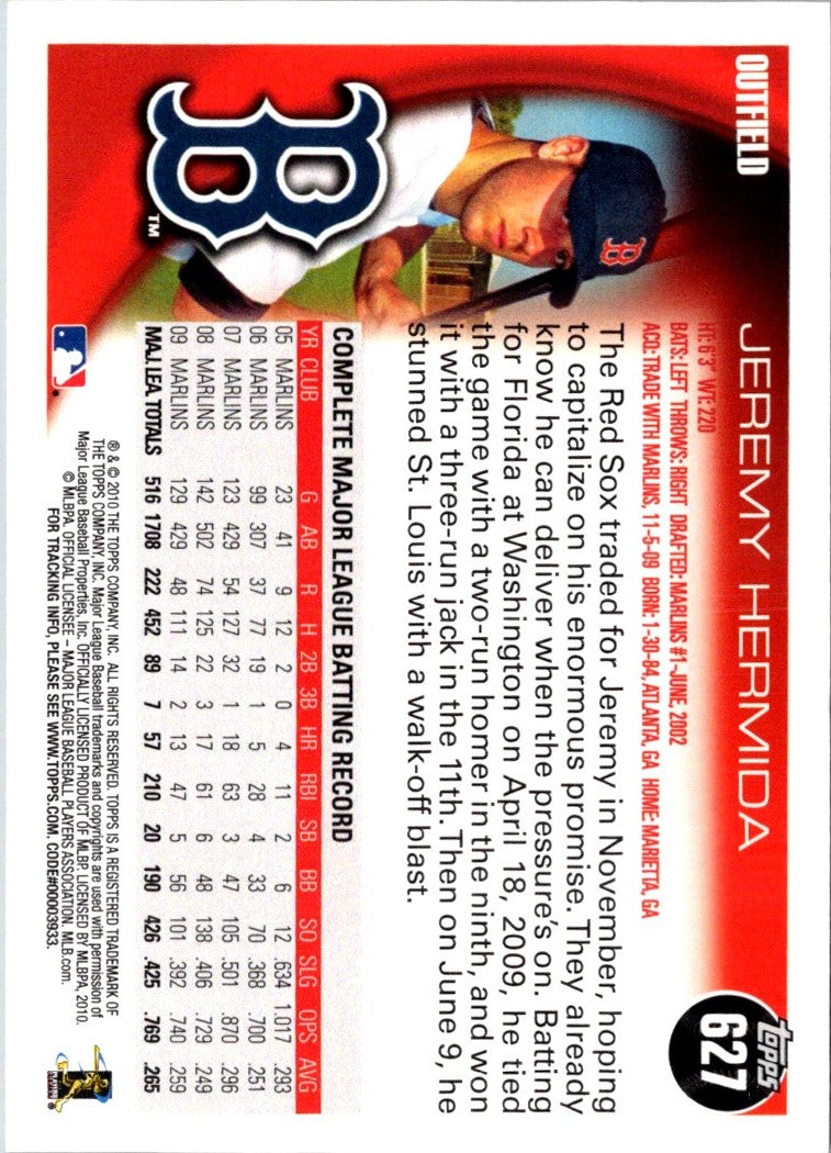 2010 Topps Jeremy Hermida