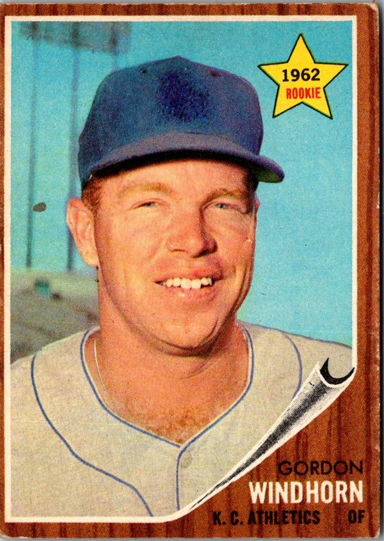 1962 Topps Gordon Windhorn