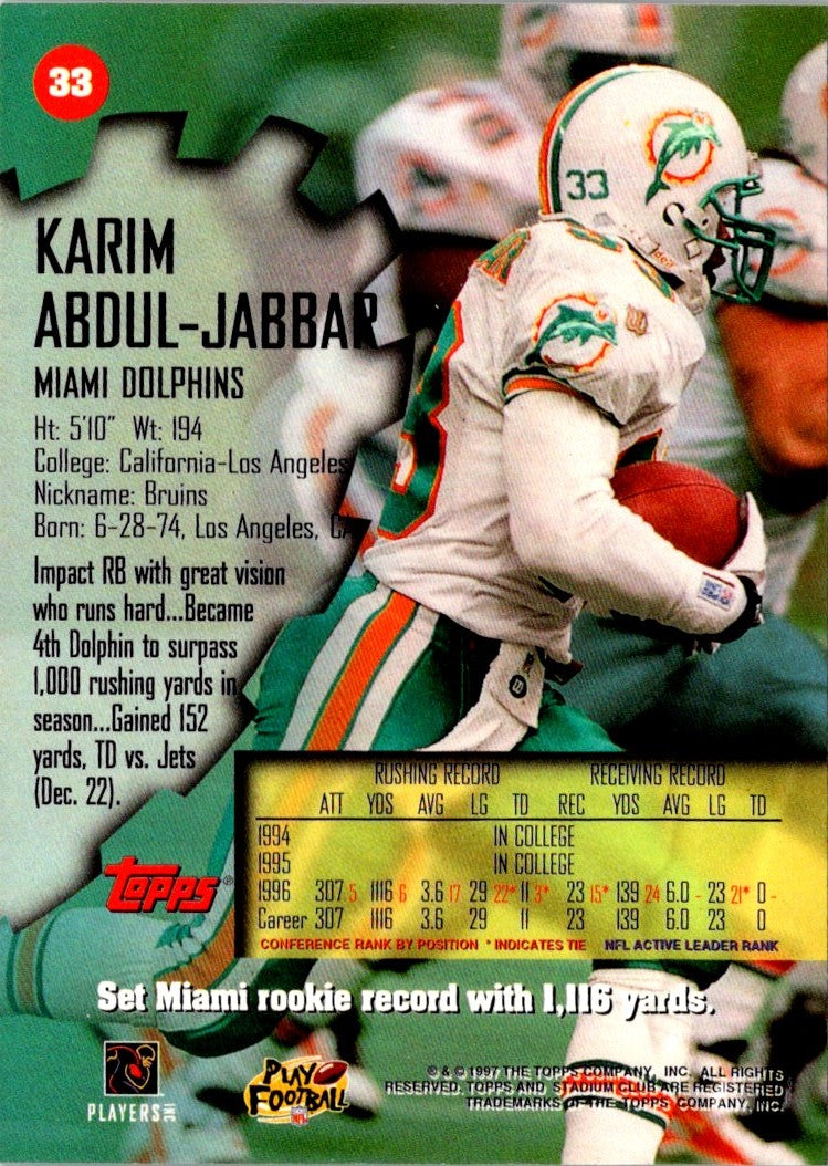 1996 Collector's Choice Karim Abdul-Jabbar