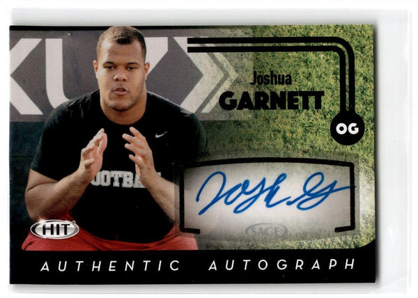 2016 SAGE HIT Autographs Joshua Garnett #A34 Autograph