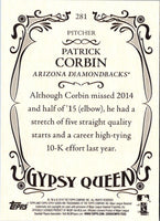 2016 Topps Gypsy Queen Patrick Corbin #281