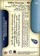 2003 Fleer Avant Eddie George