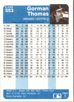 1984 Fleer Gorman Thomas #553