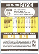 1990 Fleer John Paxson