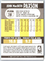 1990 Fleer John Paxson #28