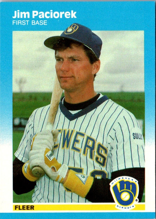 1987 Fleer Update Glossy Jim Paciorek #U-95