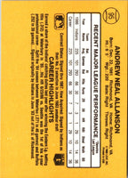 1987 Donruss Andy Allanson #95 Rookie