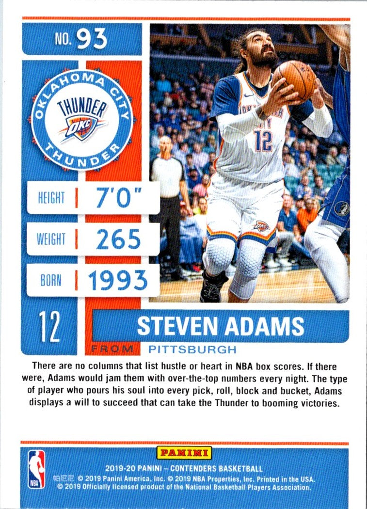 2019 Panini Contenders Steven Adams