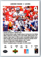 1991 Domino's The Quarterbacks Andre Ware #9