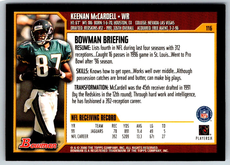 2000 Bowman Keenan McCardell