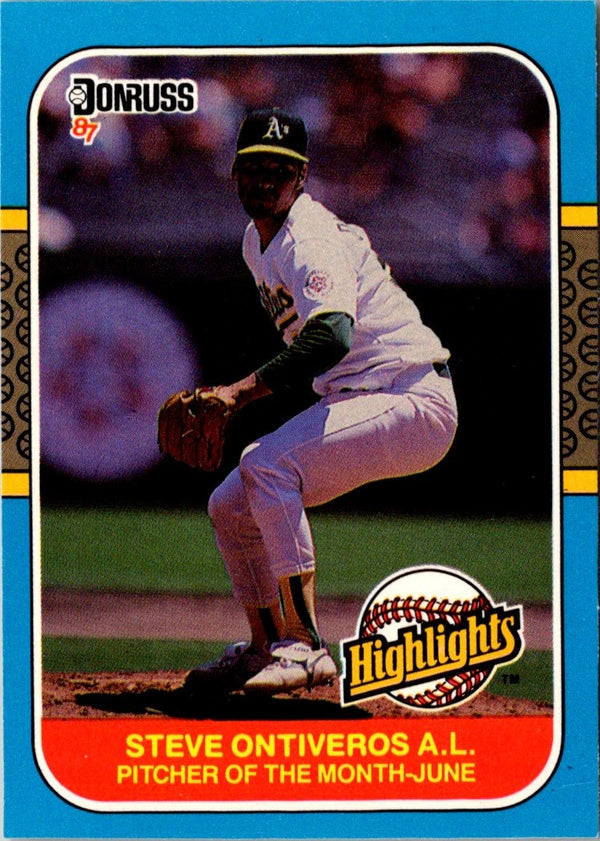 1987 Donruss Highlights Steve Ontiveros #15