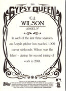 2015 Topps Gypsy Queen C.J. Wilson