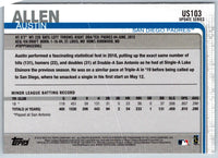 2019 Topps Update 150th Anniversary Austin Allen #US103