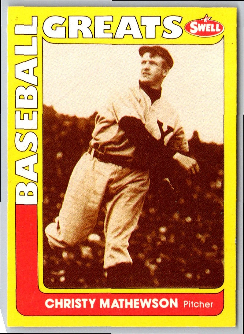 1991 Swell Baseball Greats Christy Mathewson