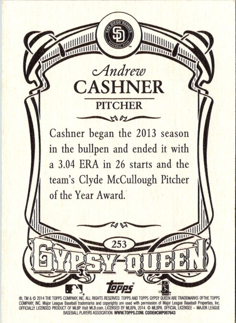 2014 Topps Gypsy Queen Andrew Cashner