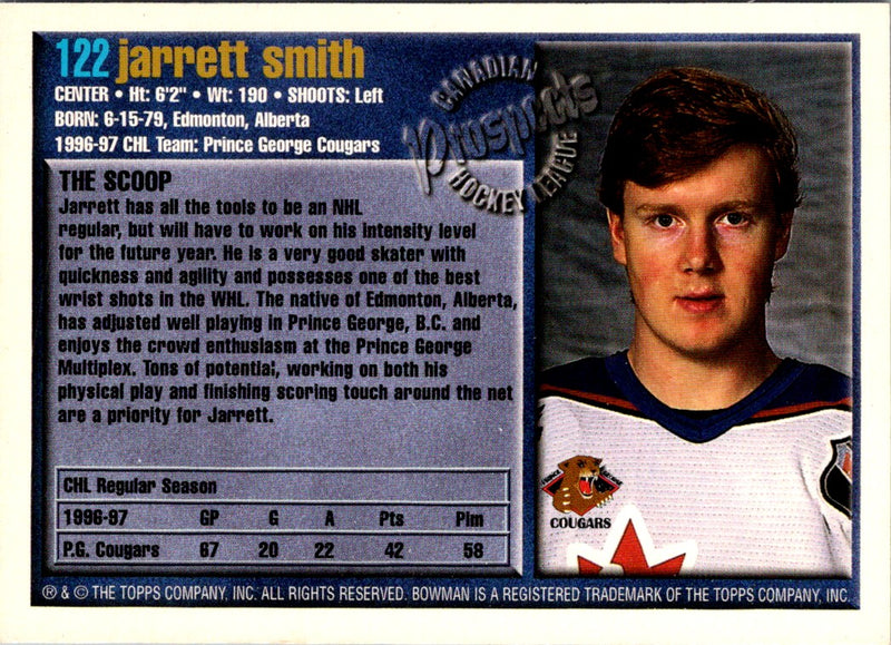 1997 Bowman CHL Jarrett Smith