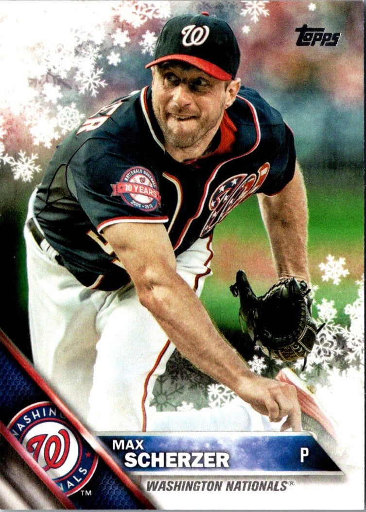 2016 Topps Holiday Baseball Max Scherzer