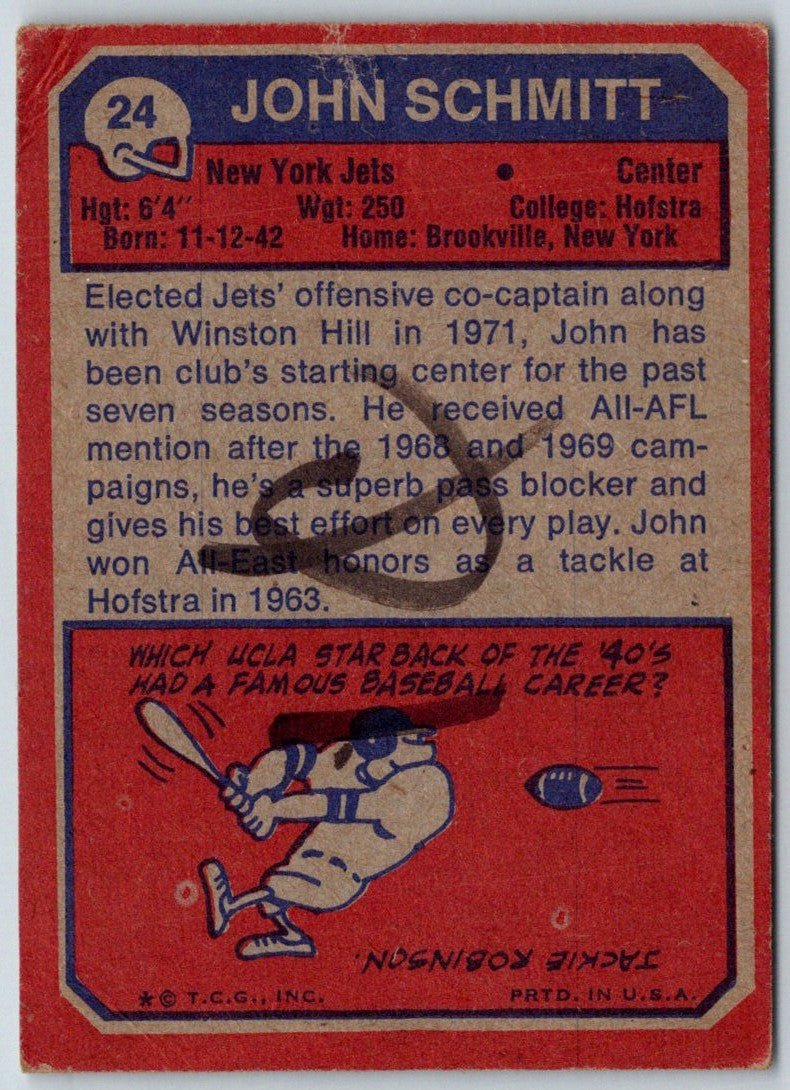 1973 Topps John Schmitt