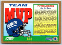 1991 Score Pepper Johnson #635