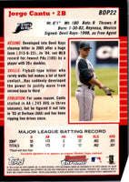 2005 Bowman Chrome Draft Picks & Prospects Jorge Cantu #BDP22