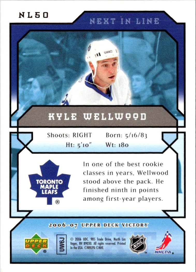 2006 Upper Deck Victory Next In Line Kyle Wellwood