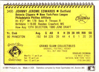 1991 ProCards Jerome Edwards #3495