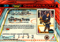 1991 Stadium Club Christian Ruuttu #33