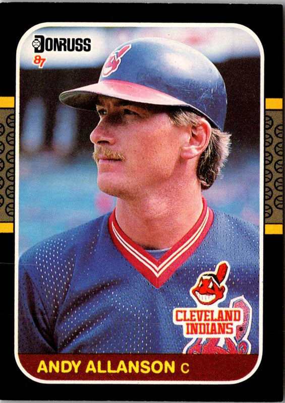1987 Donruss Andy Allanson #95 Rookie