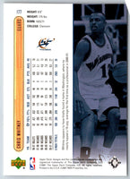 2001 Upper Deck Chris Whitney #177