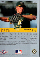 1993 Classic Best Jason Giambi #190