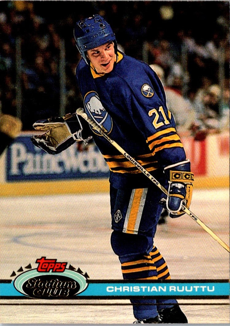 1991 Stadium Club Christian Ruuttu