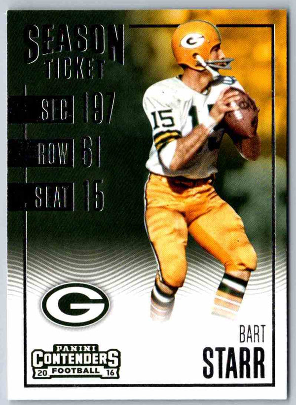 2016 Contenders Bart Starr #34