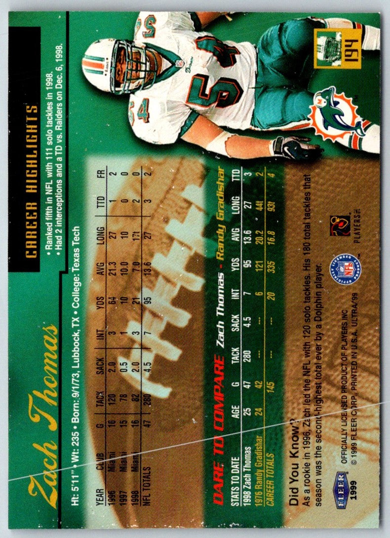 1999 Ultra Zach Thomas