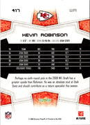 2008 Score Super Bowl XLIII Kevin Robinson