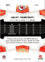 2008 Score Super Bowl XLIII Kevin Robinson #417