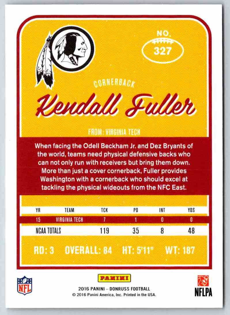 2016 Donruss Kendall Fuller