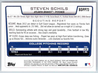2012 Bowman Steven Schils #BDPP73
