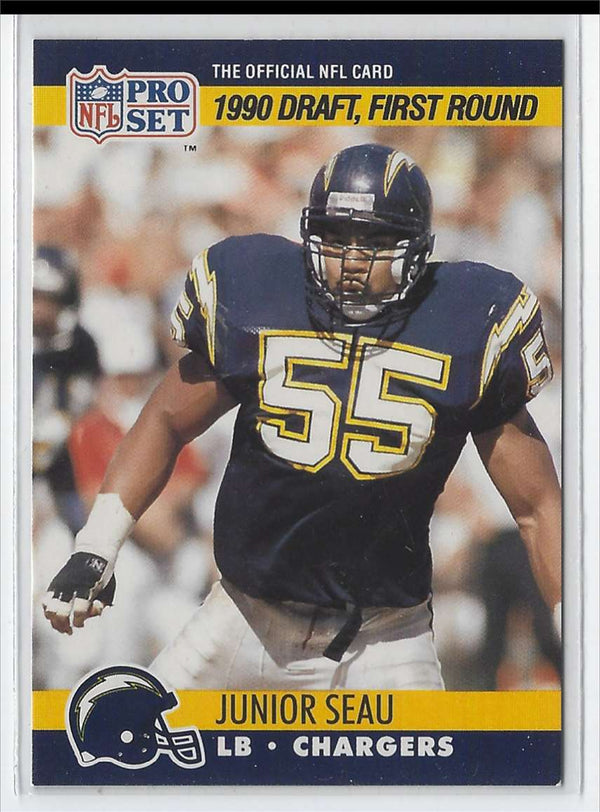 1990 Pro Set Junior Seau #673 Rookie