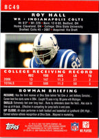 2007 Bowman Chrome Roy Hall #BC49 Rookie
