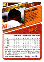 1993 Topps Gold Vince Workman #634