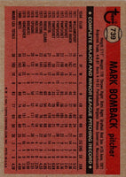 1981 Topps Traded Mark Bomback #739