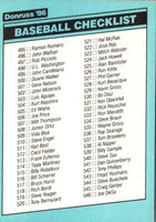 1986 Donruss Checklist 339-442 #4