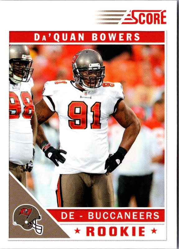 2011 Score Da'Quan Bowers #326 Rookie