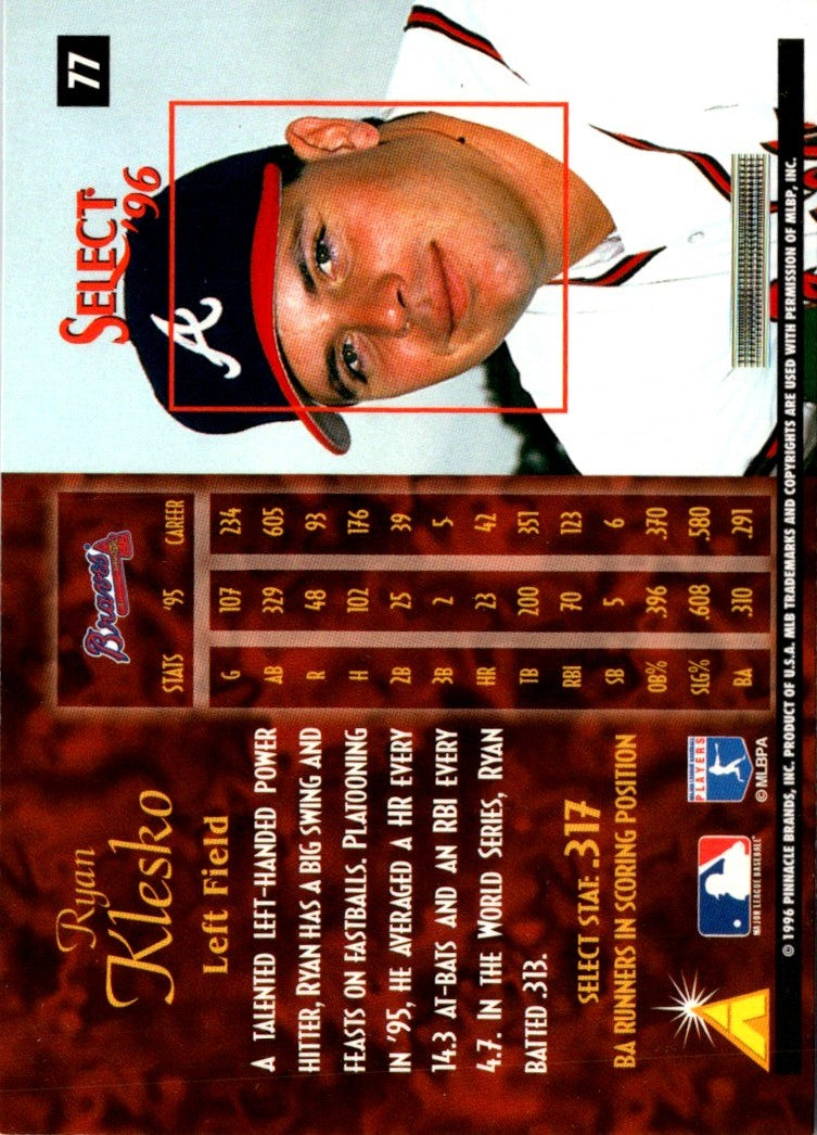 1996 Select Ryan Klesko